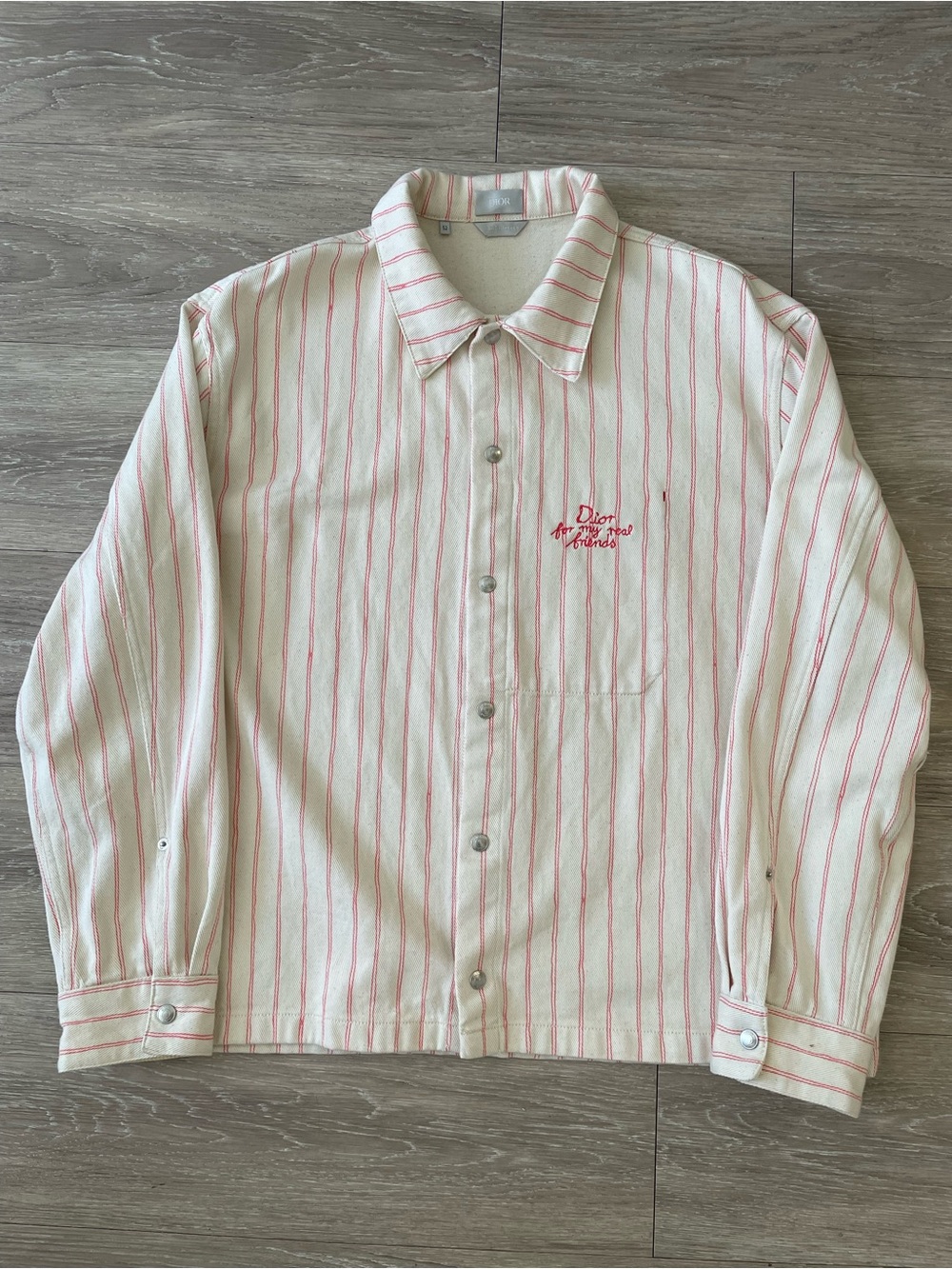 Dior striped button down jacket